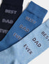 Marks & Spencer "3pk Best Dad Ever Cotton Rich Socks"